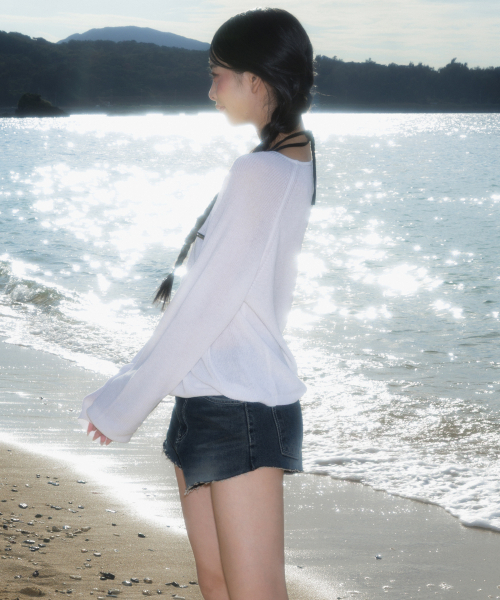 ROSEFRANTZ（ロゼフランツ）の「Boatneck Sheer Basic Knit [Ivory]（ニット/セーター・レディース・アイボリー・OS）」の19枚目の写真
