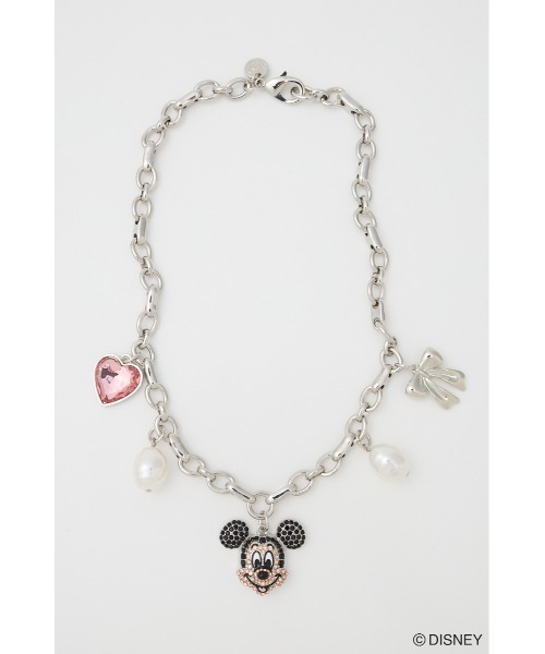 Disney SERIES CREATED by MUS(ディズニーシリーズクリエイテッドバイエムユーエス)の「MD GLT FACE ネックレス / MICKEY(ネックレス・レディース・シルバー・FREE)」の1枚目の写真