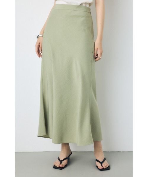 AZUL by moussy（アズールバイマウジー）の「【サイズ,身長別画像あり】セミフレアバイアススカート（スカート・レディース・ブラック/ライトブラウン/ライトグレー/ライトカーキ・SMALL/MEDIUM）」の4枚目の写真