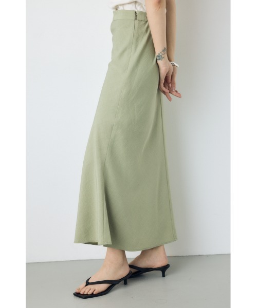 AZUL by moussy（アズールバイマウジー）の「【サイズ,身長別画像あり】セミフレアバイアススカート（スカート・レディース・ブラック/ライトブラウン/ライトグレー/ライトカーキ・SMALL/MEDIUM）」の9枚目の写真