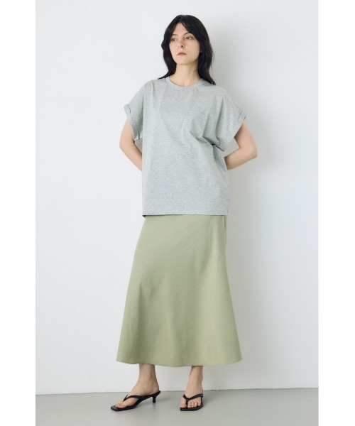AZUL by moussy（アズールバイマウジー）の「【サイズ,身長別画像あり】セミフレアバイアススカート（スカート・レディース・ブラック/ライトブラウン/ライトグレー/ライトカーキ・SMALL/MEDIUM）」の11枚目の写真