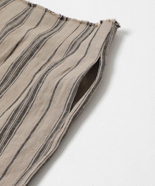 URBAN RESEARCH DOORS(アーバンリサーチドアーズ)の「Linen Stripe I-Line Skirt(スカート・レディース・ナチュラル・MEDIUM/SMALL)」の7枚目の写真