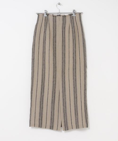 URBAN RESEARCH DOORS(アーバンリサーチドアーズ)の「Linen Stripe I-Line Skirt(スカート・レディース・ナチュラル・MEDIUM/SMALL)」の8枚目の写真