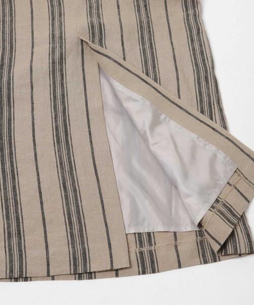 URBAN RESEARCH DOORS(アーバンリサーチドアーズ)の「Linen Stripe I-Line Skirt(スカート・レディース・ナチュラル・MEDIUM/SMALL)」の11枚目の写真