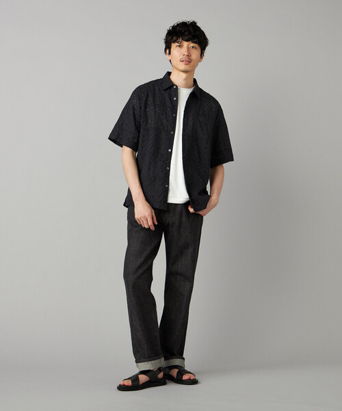 COMME CA MEN(コムサメン)の「岡山 児島産 セルビッチデニムパンツ(デニムパンツ・メンズ・ブラック/ホワイト・M/L/S)」の5枚目の写真