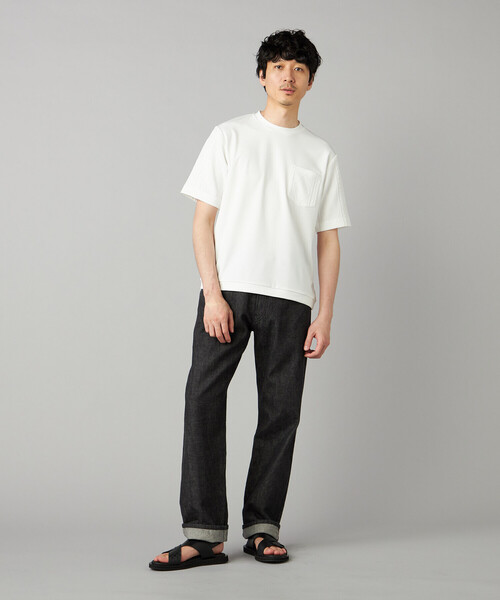 COMME CA MEN(コムサメン)の「岡山 児島産 セルビッチデニムパンツ(デニムパンツ・メンズ・ブラック/ホワイト・M/L/S)」の6枚目の写真