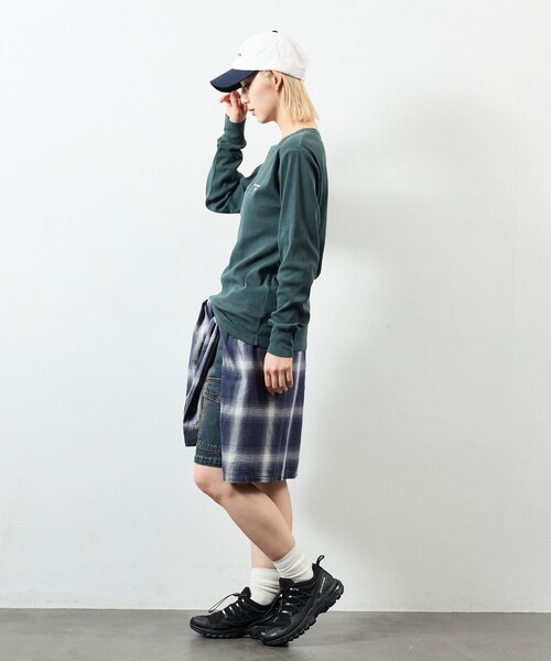 NAUTICA(ノーティカ)の「NAUTICA/ノーティカ Essentials タイトフィット L/S ヘンリーネック ピグメントTシャツ(Tシャツ/カットソー・メンズ・チャコールグレー/ネイビー/オリーブ・SMALL/MEDIUM/LARGE)」の13枚目の写真