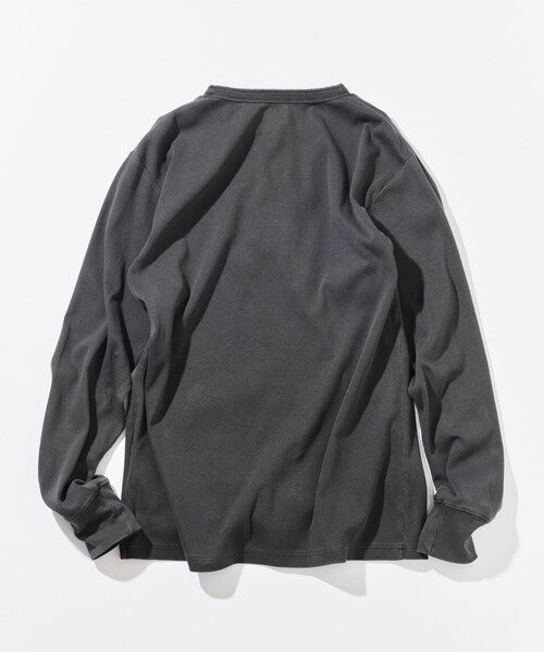 NAUTICA(ノーティカ)の「NAUTICA/ノーティカ Essentials タイトフィット L/S ヘンリーネック ピグメントTシャツ(Tシャツ/カットソー・メンズ・チャコールグレー/ネイビー/オリーブ・SMALL/MEDIUM/LARGE)」の22枚目の写真