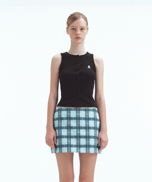 Rest&Recreation(レストアンドレクリエーション)の「SLEEVELESS CARDIGAN - BLACK(Tシャツ/カットソー・レディース・その他・ONE)」の3枚目の写真