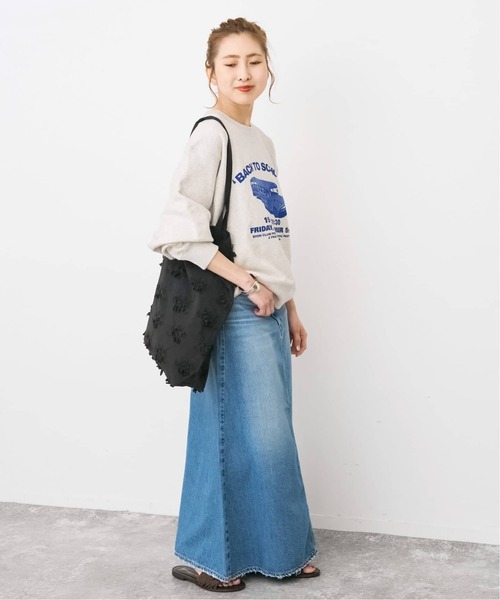 Spick & Span(スピックアンドスパン)の「《新色有り別注 / 追加》crinkle crinkle crinkle 3D embroidery TOTE*Re(トートバッグ・レディース・ホワイト/ブラック・FREE)」の18枚目の写真