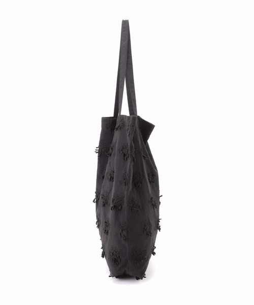 Spick & Span(スピックアンドスパン)の「《新色有り別注 / 追加》crinkle crinkle crinkle 3D embroidery TOTE*Re(トートバッグ・レディース・ホワイト/ブラック・FREE)」の11枚目の写真