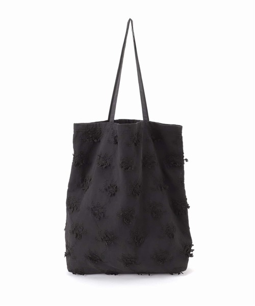 Spick & Span(スピックアンドスパン)の「《新色有り別注 / 追加》crinkle crinkle crinkle 3D embroidery TOTE*Re(トートバッグ・レディース・ホワイト/ブラック・FREE)」の10枚目の写真