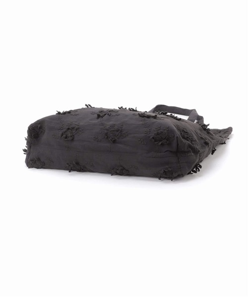 Spick & Span(スピックアンドスパン)の「《新色有り別注 / 追加》crinkle crinkle crinkle 3D embroidery TOTE*Re(トートバッグ・レディース・ホワイト/ブラック・FREE)」の9枚目の写真