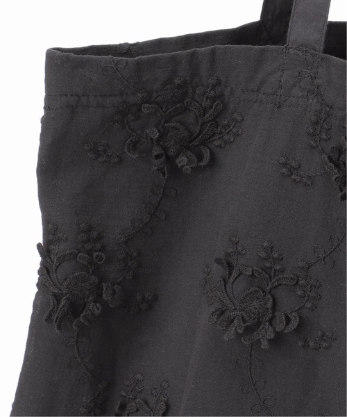 Spick & Span(スピックアンドスパン)の「《新色有り別注 / 追加》crinkle crinkle crinkle 3D embroidery TOTE*Re(トートバッグ・レディース・ホワイト/ブラック・FREE)」の5枚目の写真