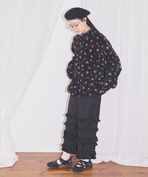 fig London(フィグロンドン)の「Rosie snap top(スウェット・レディース・ブラック/ブルー・FREE)」の3枚目の写真