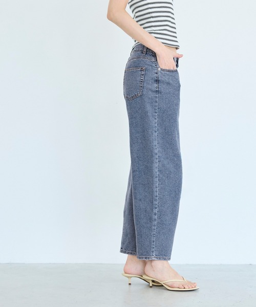 coca(coca)(コカ)の「サマーデニムカーブパンツ(デニムパンツ・レディース・ブルー/ダークブルー・M/S/L)」の6枚目の写真