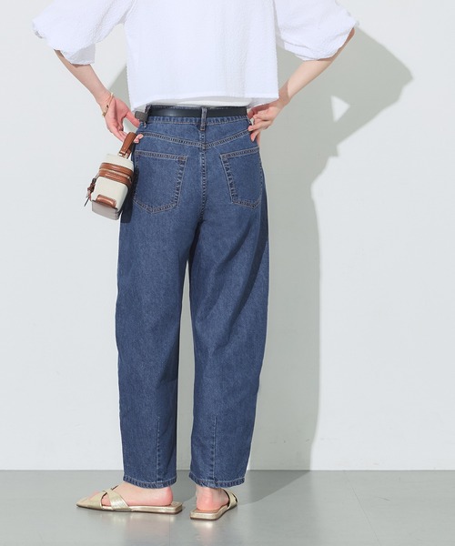 coca(coca)(コカ)の「サマーデニムカーブパンツ(デニムパンツ・レディース・ブルー/ダークブルー・M/S/L)」の13枚目の写真