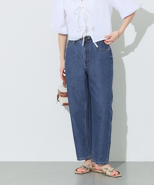 coca(coca)(コカ)の「サマーデニムカーブパンツ(デニムパンツ・レディース・ブルー/ダークブルー・M/S/L)」の14枚目の写真