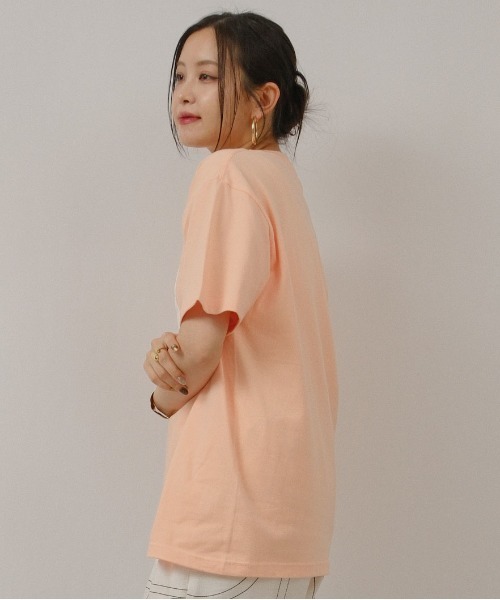 palm RICHE(ポームリシュ)の「FLOAT HEART T(Tシャツ/カットソー・レディース・チャコールグレー/オフホワイト/オレンジ系その他・M)」の19枚目の写真
