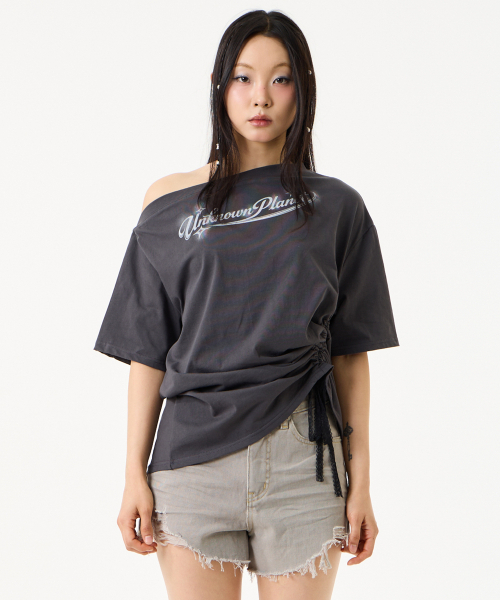 UNKNOWN PLANET(アンノウンプラネット)の「ヴィンテージダメージカットオフショーツグレー(その他パンツ・レディース・その他・SMALL/MEDIUM/LARGE)」の3枚目の写真