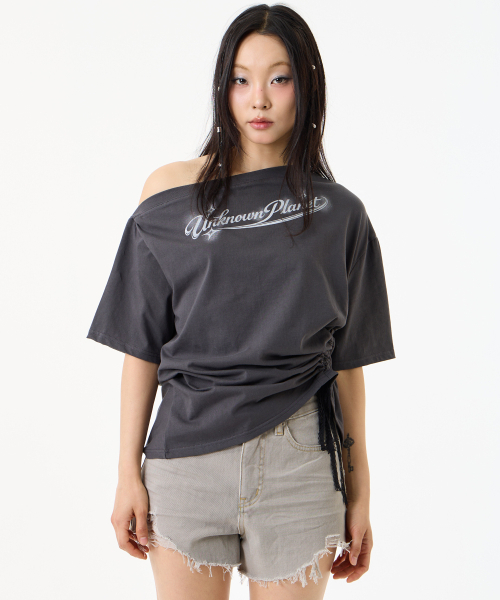 UNKNOWN PLANET(アンノウンプラネット)の「ヴィンテージダメージカットオフショーツグレー(その他パンツ・レディース・その他・SMALL/MEDIUM/LARGE)」の4枚目の写真
