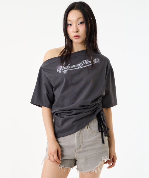 UNKNOWN PLANET(アンノウンプラネット)の「ヴィンテージダメージカットオフショーツグレー(その他パンツ・レディース・その他・SMALL/MEDIUM/LARGE)」の6枚目の写真