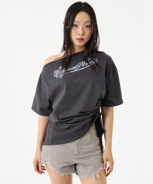 UNKNOWN PLANET(アンノウンプラネット)の「ヴィンテージダメージカットオフショーツグレー(その他パンツ・レディース・その他・SMALL/MEDIUM/LARGE)」の7枚目の写真