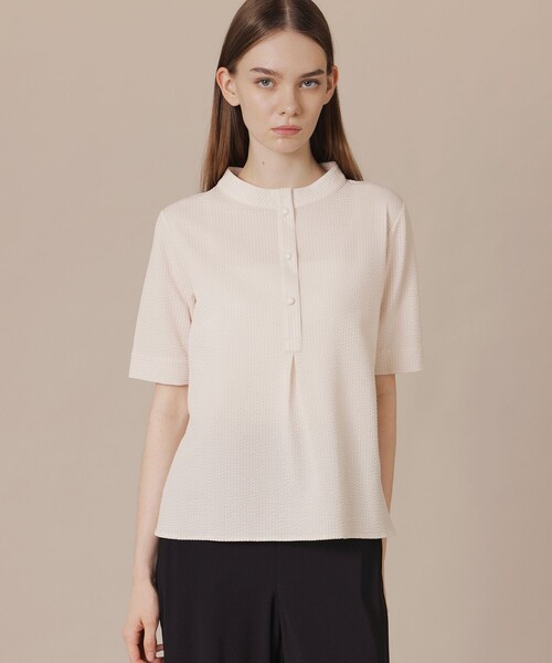 MACKINTOSH LONDON(マッキントッシュ ロンドン)の「【婦人画報6月号掲載】サッカージャージプルオーバー(Tシャツ/カットソー・レディース・ホワイト系その他/イエロー/ネイビー・38)」の1枚目の写真
