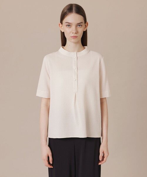 MACKINTOSH LONDON(マッキントッシュ ロンドン)の「【婦人画報6月号掲載】サッカージャージプルオーバー(Tシャツ/カットソー・レディース・ホワイト系その他/イエロー/ネイビー・38)」の8枚目の写真