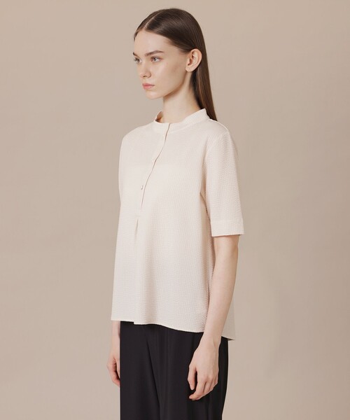 MACKINTOSH LONDON(マッキントッシュ ロンドン)の「【婦人画報6月号掲載】サッカージャージプルオーバー(Tシャツ/カットソー・レディース・ホワイト系その他/イエロー/ネイビー・38)」の9枚目の写真
