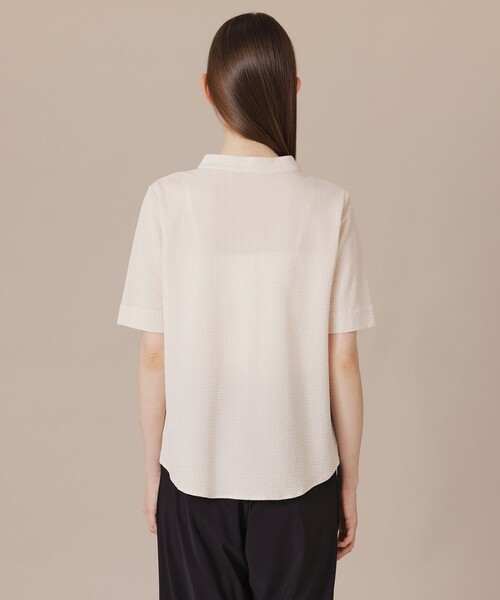 MACKINTOSH LONDON(マッキントッシュ ロンドン)の「【婦人画報6月号掲載】サッカージャージプルオーバー(Tシャツ/カットソー・レディース・ホワイト系その他/イエロー/ネイビー・38)」の10枚目の写真