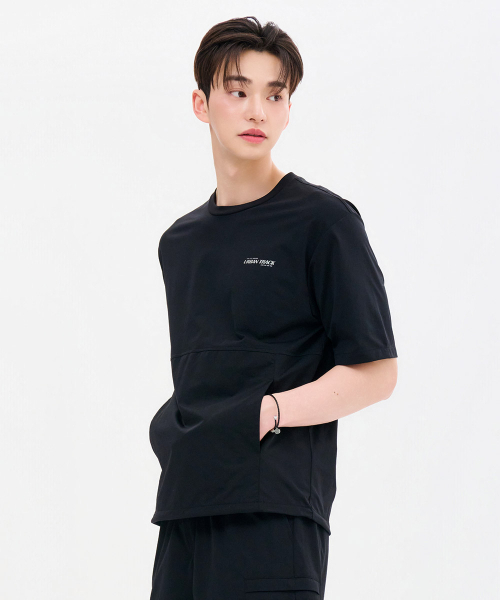 CHASECULT(チェイスカルト)の「男性クールポケット半袖Tシャツ-FCRK5822E03(Tシャツ/カットソー・メンズ・ブラック・100/110/95/105/115)」の2枚目の写真