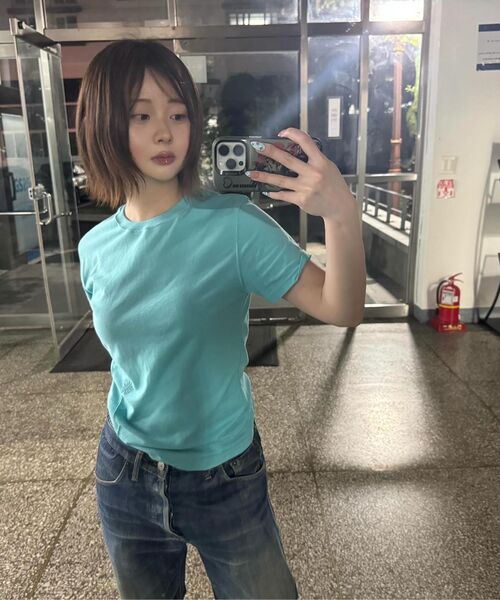 DANDEL(ダンデル)の「DD asym side rib tee (WHITE)(Tシャツ/カットソー・レディース・その他・1/2)」の6枚目の写真