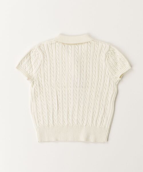 POLO RALPH LAUREN CHILDRENSWEAR(ポロ ラルフ ローレン チルドレンズウェア)の「ミニケーブル コットン Polo セーター(ポロシャツ・キッズ・ナチュラル・4/6/3)」の4枚目の写真
