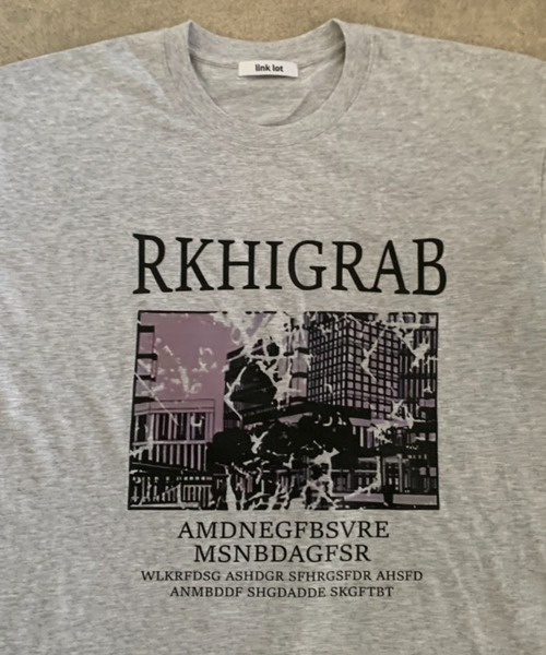 link lot（リンクロット）の「スクラッチ フォトグラフィック ビッグT（Tシャツ/カットソー・メンズ・ホワイト/ブラック/ライトグレー・M/L）」の7枚目の写真