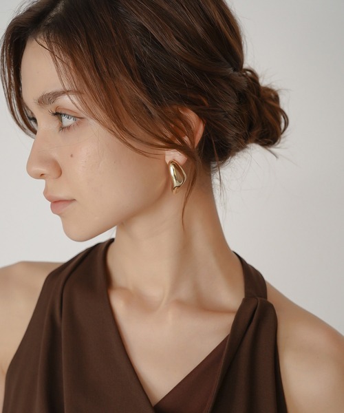 KINO THE KEI(キノザケイ)の「natural objects ピアス KINO THE KEI(ピアス(両耳用)・レディース・シルバー/ゴールド・フリー)」の4枚目の写真