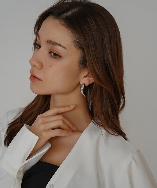 KINO THE KEI(キノザケイ)の「natural objects ピアス KINO THE KEI(ピアス(両耳用)・レディース・シルバー/ゴールド・フリー)」の6枚目の写真