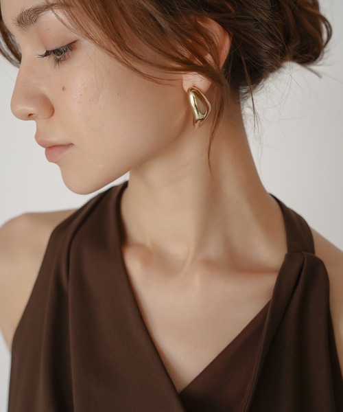 KINO THE KEI(キノザケイ)の「natural objects ピアス KINO THE KEI(ピアス(両耳用)・レディース・シルバー/ゴールド・フリー)」の11枚目の写真