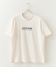 Calvin Klein/カルバンクライン SS 20S WHSL SP CKLEIN NY ブランドロゴ クルーネック半袖Tシャツ
