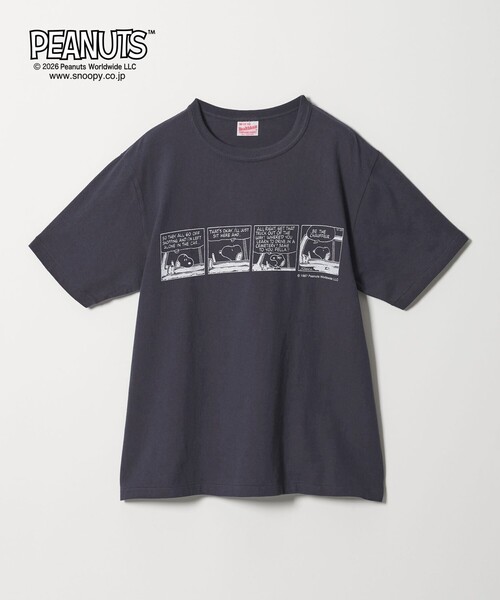 Healthknit(ヘルスニット)の「【別注】<Healthknit>PEANUT ショートスリーブ Tシャツ(Tシャツ/カットソー・レディース・ホワイト/ネイビー/ブラック・FREE)」の3枚目の写真