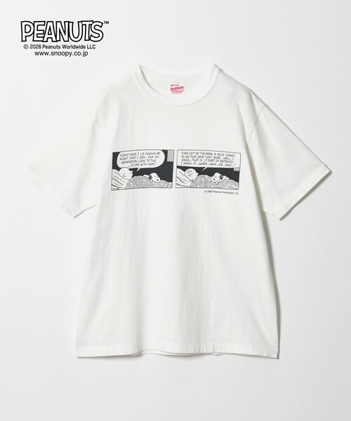 Healthknit(ヘルスニット)の「【別注】<Healthknit>PEANUT ショートスリーブ Tシャツ(Tシャツ/カットソー・レディース・ホワイト/ネイビー/ブラック・FREE)」の5枚目の写真