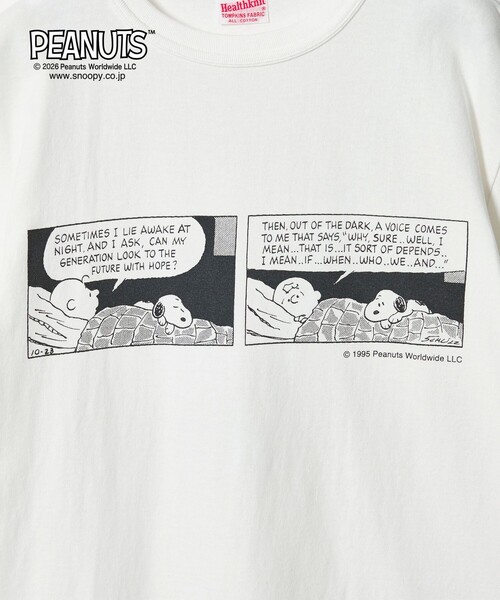 Healthknit(ヘルスニット)の「【別注】<Healthknit>PEANUT ショートスリーブ Tシャツ(Tシャツ/カットソー・レディース・ホワイト/ネイビー/ブラック・FREE)」の6枚目の写真