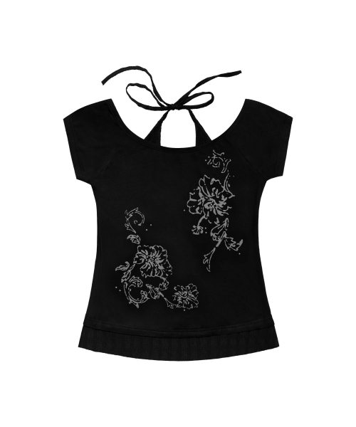 FANCY CLUB（ファンシークラブ）の「ロジホルターハーフショルダートップ（ブラック）F26QB136（Tシャツ/カットソー・レディース・その他・ONE）」の5枚目の写真