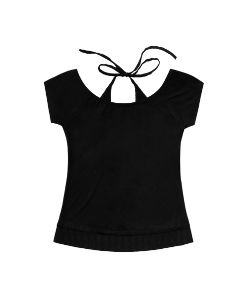 FANCY CLUB（ファンシークラブ）の「ロジホルターハーフショルダートップ（ブラック）F26QB136（Tシャツ/カットソー・レディース・その他・ONE）」の6枚目の写真