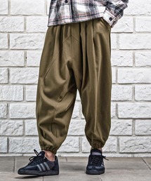 mp15178-Brushed Slacks Fabric Sarouel Jogger Pants サルエルジョガーパンツ(A72626cmb)