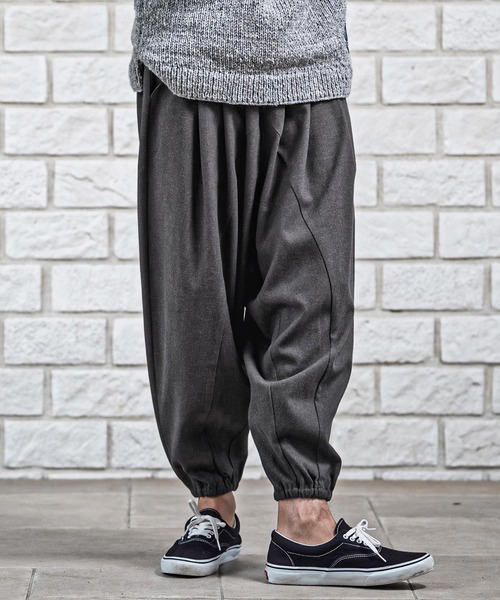 CAMBIO(カンビオ)の「mp15178-Brushed Slacks Fabric Sarouel Jogger Pants サルエルジョガーパンツ(A72626cmb)(その他パンツ・メンズ・ブラウン/チャコール/ベージュ/ブラック・M/S/L)」の17枚目の写真