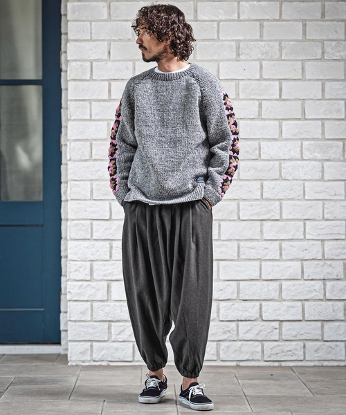 CAMBIO(カンビオ)の「mp15178-Brushed Slacks Fabric Sarouel Jogger Pants サルエルジョガーパンツ(A72626cmb)(その他パンツ・メンズ・ブラウン/チャコール/ベージュ/ブラック・M/S/L)」の19枚目の写真