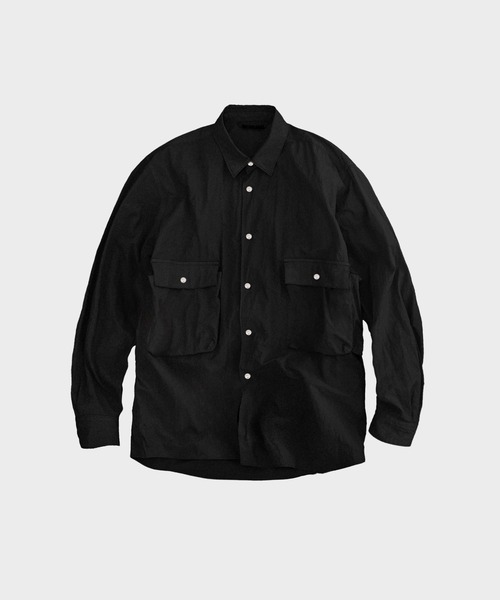 NULABEL(ニューレーベル)の「GARMENT DYED HUNTER SHIRT(シャツ/ブラウス・メンズ・レッド/ブラック・SMALL/MEDIUM)」の2枚目の写真