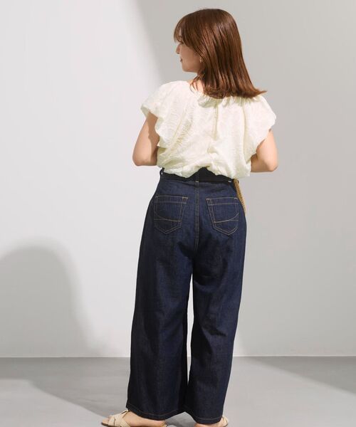 COHINA(コヒナ)の「2wayシアージャカードドレープブラウス 【低身長・小柄女性】(シャツ/ブラウス・レディース・ブラック/ピンク/アイボリー・ONE SIZE)」の12枚目の写真
