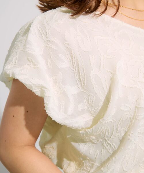 COHINA(コヒナ)の「2wayシアージャカードドレープブラウス 【低身長・小柄女性】(シャツ/ブラウス・レディース・ブラック/ピンク/アイボリー・ONE SIZE)」の13枚目の写真